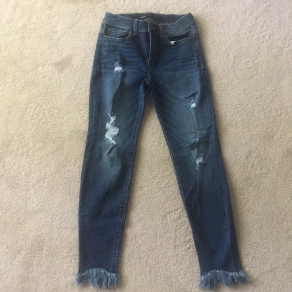 SOLD- Distressed jeans - Picture 1 of 4